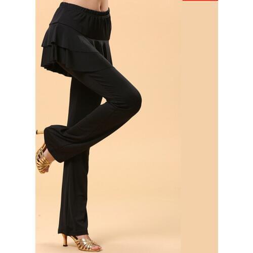 USHINE K31 black high flexibility to dance square dance pants latin practice dance wear Belly Latin Dance pants pants woman