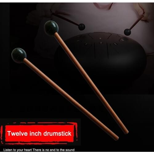 1 Pair Wooden Drum Sticks Professional Tongue Drum Drumsticks 21cm Length Xylophone Marimba Steel Tongue Drum Mallet