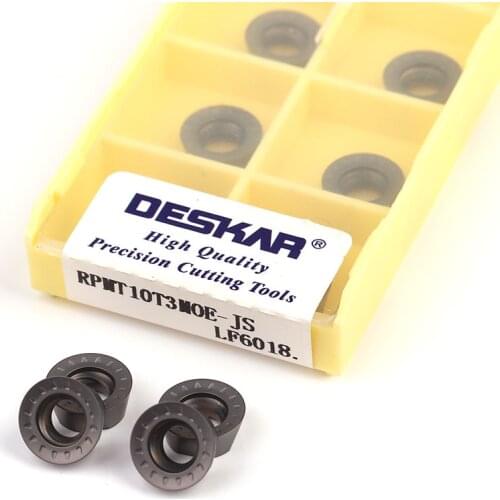 DESKAR RPMT08T2MOE RPMT10T3MOE-JS RPMT1003MO-TT RPMT1204MOE-JS LF6018 CNC carbide insert turning tool washing tool parts