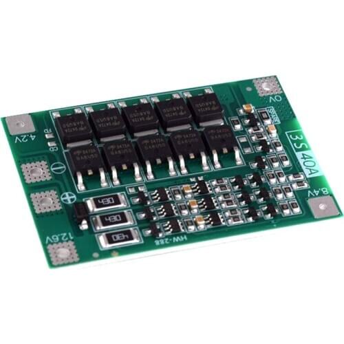 FFYY-3S 40A Bms 11.1V 12.6V 18650 Lithium Battery Protection Board with Balanced Version for Drill 40A Current