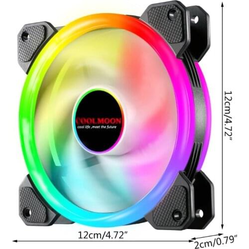 H7JF 120mm PWM Cooling Fan for PC Computer Water Cooling System ARGB Cooler Heatsink Radiator
