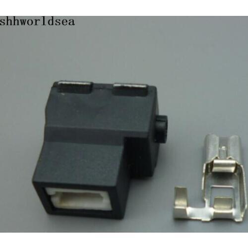 Shhworldsea H1 h3 ceramic socket female cover and terminal bulb socket
