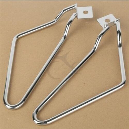 TCMT Saddlebag Bracket Support For Harley FXSTC Softail Custom Fat Boy FXST FLSTF Sportster 883 Iron XL883N Dyna Fat Bob FXDF