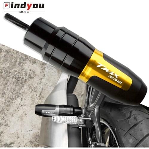 Logo "TMAX530" For TMAX T-MAX 530 Tmax 530 2012-2018 Motorcycle CNC Accessoires Falling protector Exhaust Slider Crash pad