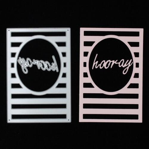 YPP CRAFT Hooray Metal Cutting Dies Stencils for DIY Scrapbooking/photo album Decorative Embossing DIY Paper Cards