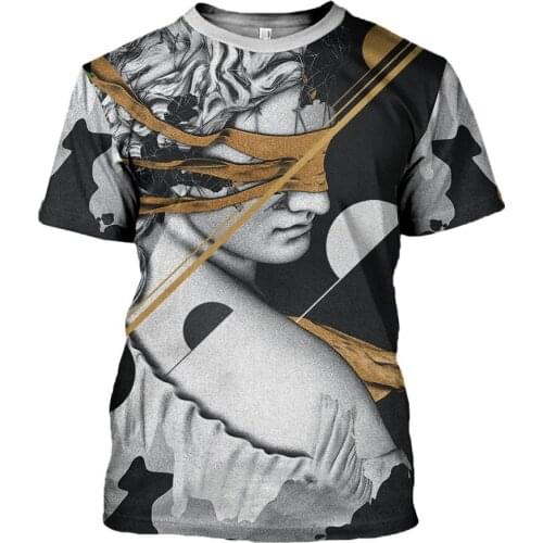 CLOOCL Men T-shirt Ancient Greece Vaporwave Statue 3D Printed Fashion Clothes Unisex Summer Tee Shirts Harajuku Style Tops