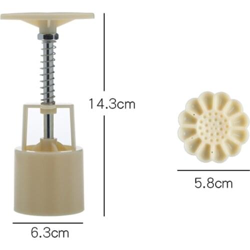 Mooncake Mold Set DIY Pastries Cake Plungers Hand Press Baking Tool Holiday Mid-Autumn