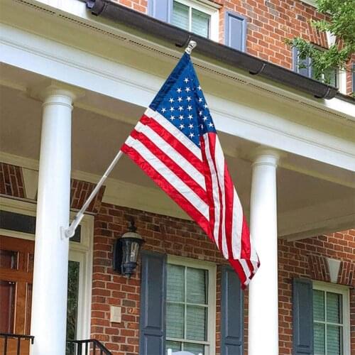 Flag Holders Base Wall Mount Bracket Adjustable House Aluminum Alloy Pole Flag Stand Proof Heavy Coated Base