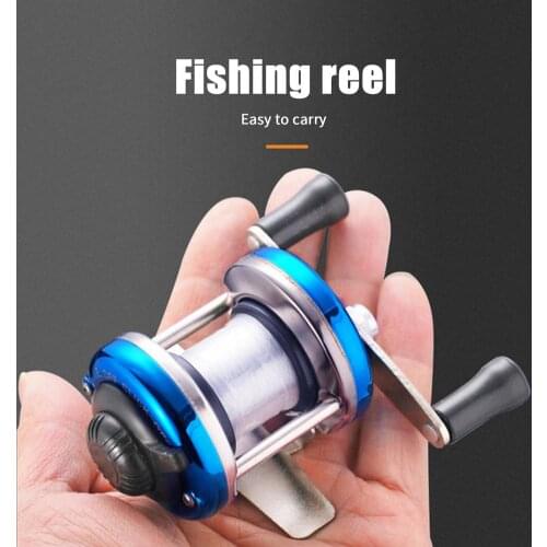 New Mini Winter Ice Fishing Reel Metal Baitcasting Spinning Reels Bait Casting Reel Smooth Handle High Braking Strength
