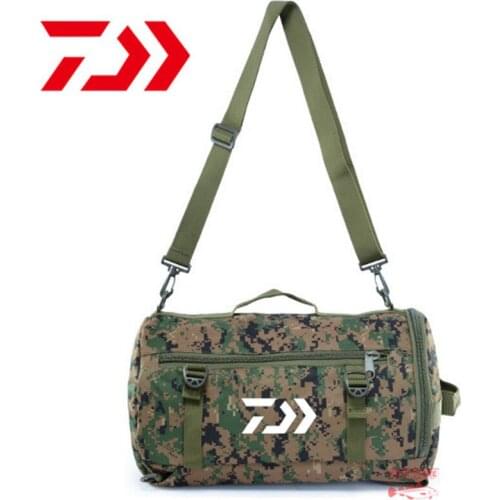 New Daiwa Men Women Camouflage Single Shoulder Fishing Bags Handbag Waterproof Leisure Multi Function Backpacks Fishing Gear Kit