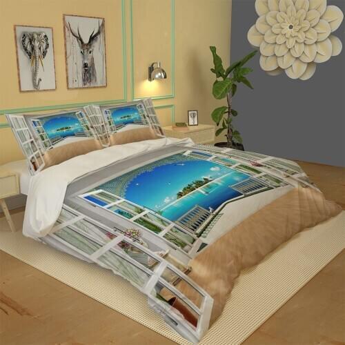 New Scenery outside the window bedding set 3d Bedding Set Duvet Cover Set Pillowcase Single Double