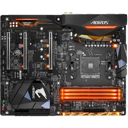 Used For Gigabyte GA-AORUS AX370-Gaming K7 Original Motherboard X370AORUS AX370-Gaming K7 Socket AM4 DDR4 USB3.0 SATA3.0