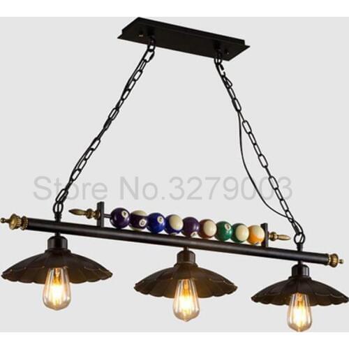 Retro Industrial Pendant Lights Restaurant Bar Cafe Hanging Lamp,Vintage Iron Lampshade Decorate Pool Table Pendant Lamp