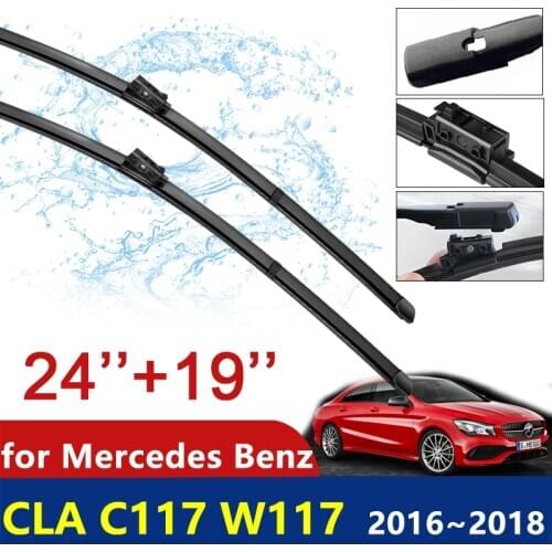 For Mercedes Benz CLA C117 W117 2016~2018 2017 Windscreen Car Wiper Blades CLA180 CLA200 CLA220 CLA250 CLA45 AMG Car Accessories