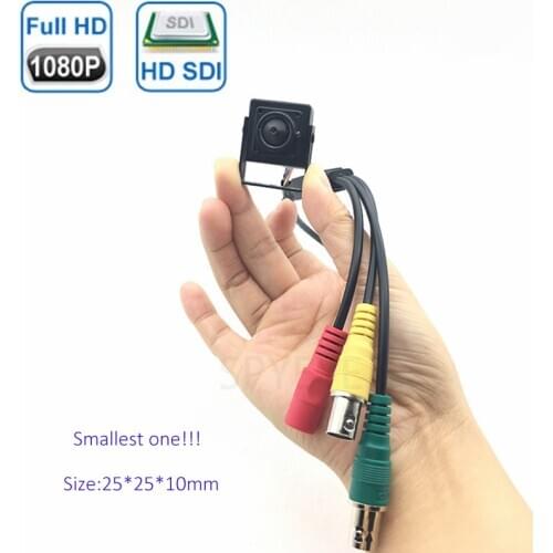 1080P High-Definition Real-Time Super Mini Square Size 25x25x10mm Smallest Hide Megapixel HD-SDI Camera For Equipment Covert