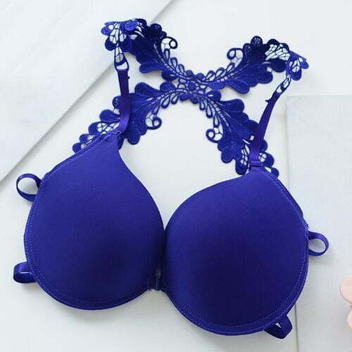 Teenage Girls Training Bras Lace Deep V Bras Young Student Butterfly Shaped Underwear Age For 14-18Years GB34