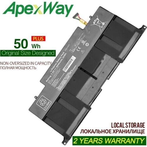 ApexWay C22-UX31 Laptop Battery C21-UX31 C22-UX31 C23-UX31 For ASUS UX31 UX31A UX31E UX31A-R4004H 7.4V 50Wh