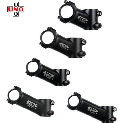 NEW UNO MTB Mountain Bicycle Road Bike Stem 25 Degrees for 28.6mm Fork 31.8mm Handlebar Stem 60/70/80/90/100mm