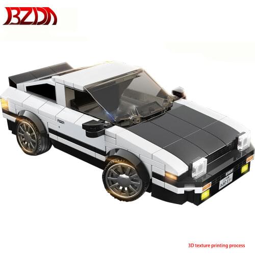BZDA Technical Car Supercar Toyota AE86 Building Blocks Speed Champion Racing car model Brikcs Car Toys For Boys Gifts
