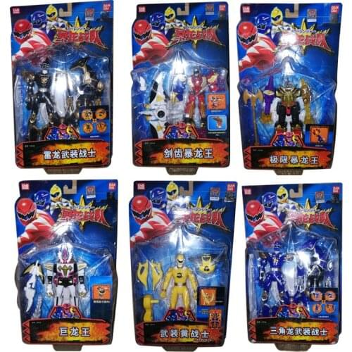 Japan Tokusatsu Super Bakuryuu Sentai Abarangers Dinosaur Robot Megazord Assembled Monster Beast Collectibles Kids Birthday Gift