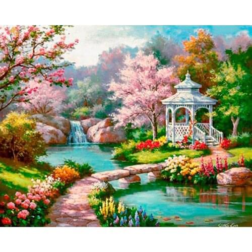 YI BRIGHT 3d Diamond Mosaic Home Decor Diamond Embroidery diamond Painting Cross Stitch kit Scenery picture Fantasy Garden KBL