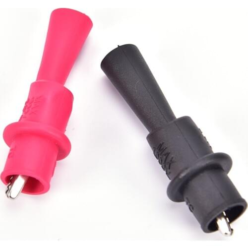 2Pcs/lot Alligator Crocodile Test Clip Clamp For Fluke Multimeter Tester Probe
