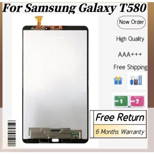 AAA+ LCD Display For Samsung Galaxy Tab A SM-T580 SM-T585 T580 T585 LCD Display Digitizer Screen Touch Panel Sensor Assembly