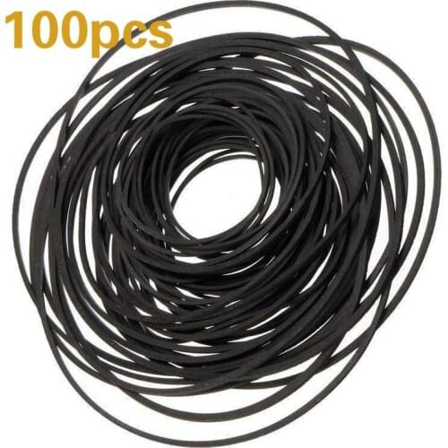 100PCS 40-130mm Mixing Cassette Tape Replacement Rubber Recorder Repair Belt Recorder Walkman DVD Drive