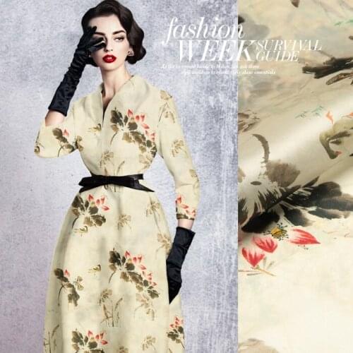 135 cm wide silk organza fabric printed silk stretch satin fabric satin dress chinese silk fabric wholesale silk cloth