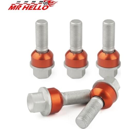 Car M14*1.5 Tire Screw Wheel Bolts for Audi Q7 Volkswagen forTouareg Porsche Cayenne Replacement