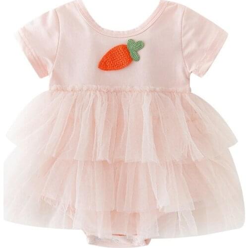 Newborn Girls Bodysuits Cartoon Fruit Infant Clothes 2020 Summer