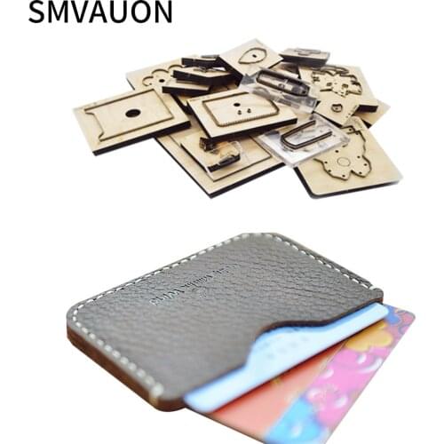Diy Leather Wood Die Cutting Card Case Business Card Case Coin Purse Portable Wallet Suitable For Die Cutting Machine