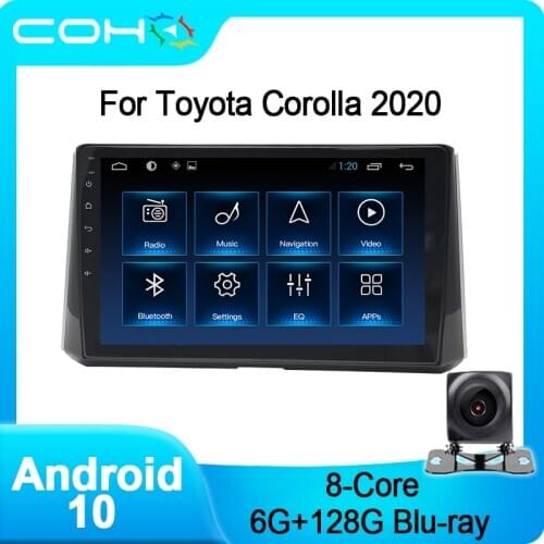 COHO For Toyota Corolla 2020 Gps Stereo Car Multimedia Player Radio Android 10.0 Octa Core 6+128G