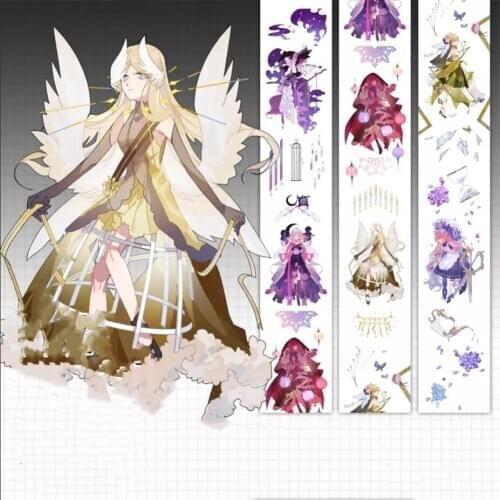 Fairy Girl Washi Masking Tapes for Card Making DIY Scrapbooking Decorative Stickers