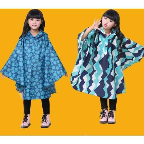 Raincoat Kids Cape Poncho Children Waterproof Clothing
