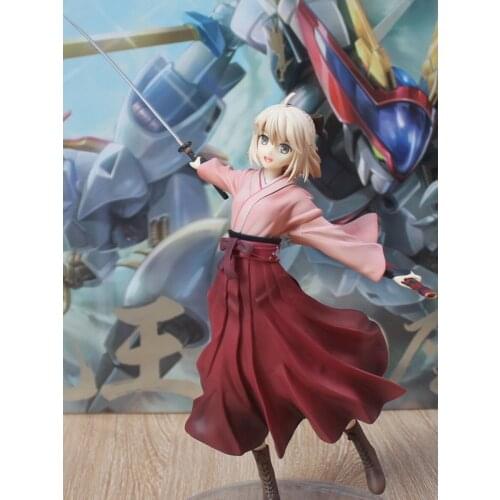 Vogue Game Anime Fate Stay Night Fate Zero Arthur Excalibur Sakura Saber Altria Pendragon Sword Dance 22CM Action Figure
