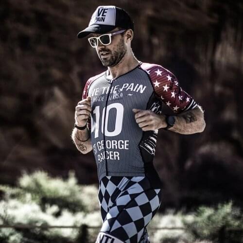 LOVE THE PAIN cycling suit summer men short sleeve skinsuit roupa de ciclismo pro team mtb triathlon suit bike clothing