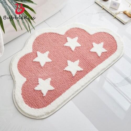 Bubble Kiss Cartoon Avocado Carpet Modern Flocking Rug Living Room Home Carpets Bathroom Soft Door Mat Bedroom Decor Area Rugs