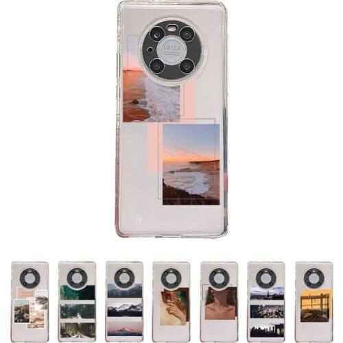 Fashion Collage beautiful Art Phone Case Transparent For Huawei enjoy 20 10 9 8 7 S SE E C Z pro plus lite Soft TPU Clear bags