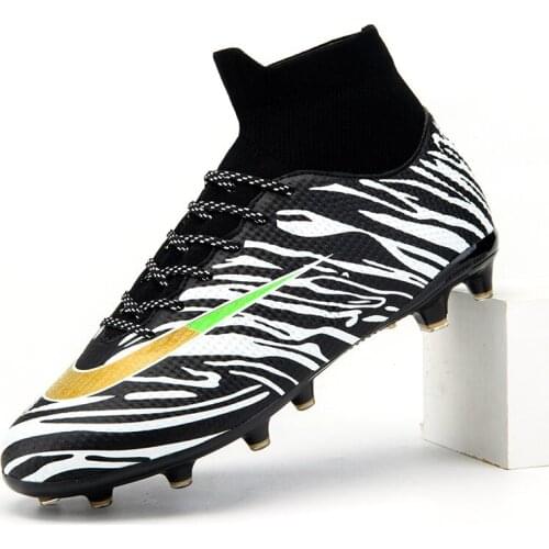 Ankle Men Football Boots High Soccer Shoes for Men Women Kids Ag Football Shoes Botas De Futbol Socks Cleats Trainers Training