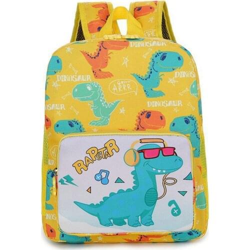 Dinosaur Printing Nylon Children Backpacks Kids Kindergarten School Bags Backpacks Baby Boys Girls Nursery Toddler Cute Rucksack