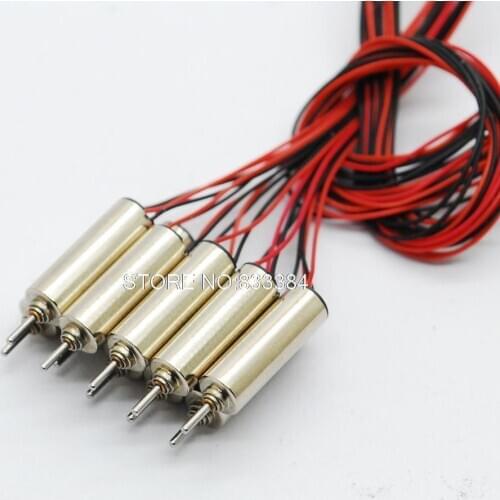 New!! 10pcs 1.5-4.5V dc Coreless Motor 52000RPM Strong Magnetic for helicopter