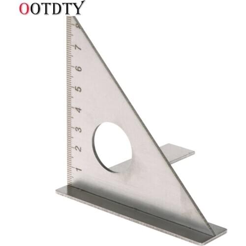 OOTDTY Stainless Steel Triangle Square Rafter Speed Square T and Tri Angle Square MulitScribe tools