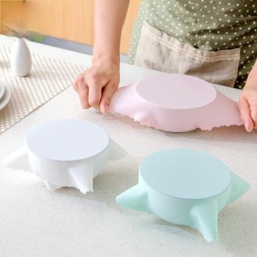 Food-Grade Silicone Reusable Food Cover Cooking Lid Kitchen Utensil Fresh-Keeping Food Wrap Stretch Bowl Lid Kitchen Accessories