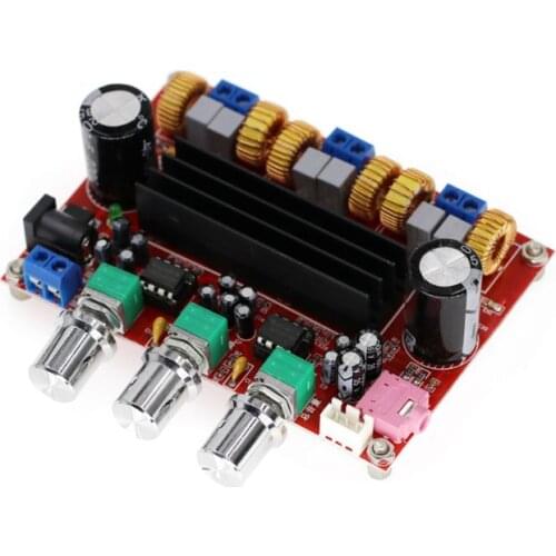 Amplifier Board TPA3116D2 50Wx2+100W 2.1 Channel 12-24V Digital Audio Power Subwoofer