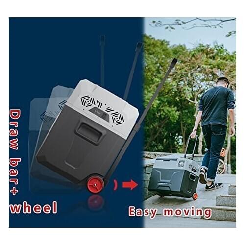 Portable Refrigerator 42 Quart(40 Liter) with Trolley 42 Quart Slimfit Refrigerator with 12v Option Portable Fridge/Freezers