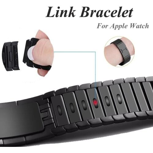 Strap For Apple Watch Band correa iwatch 44mm 42mm 40mm 38mm 6 SE 5 4 3 316L stainless steel link bracelet pulseira accessories