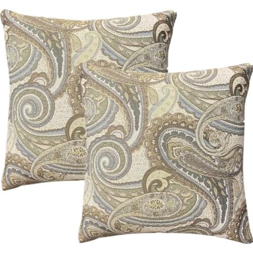 Luxurious Jacquard Pillow Cover Vintage Home Decorative Cushion Cover 45x45cm Sofa Throw Pillows Vintage Pillow Case