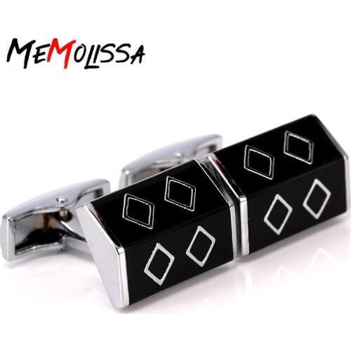 MeMolissa Luxury shirt cufflinks for mens Brand cuff buttons Silver gemelos High Quality wedding abotoaduras Jewelry