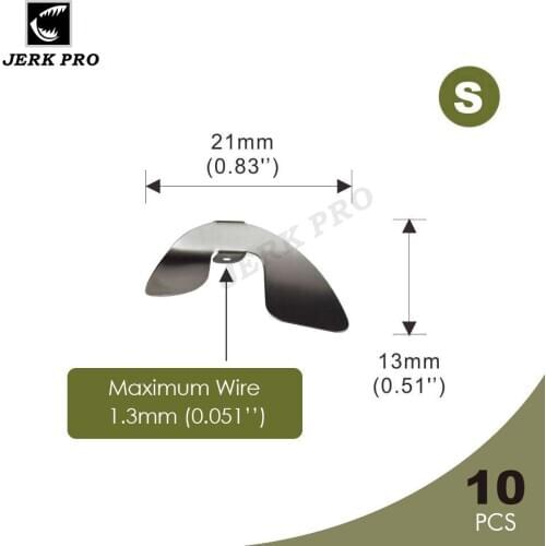 JERK PRO 10PCS Size S Chopper Prop Stainless Steel Propeller Blades Making Topwater Fishing Lure Custom Baits Angler’s Tackle